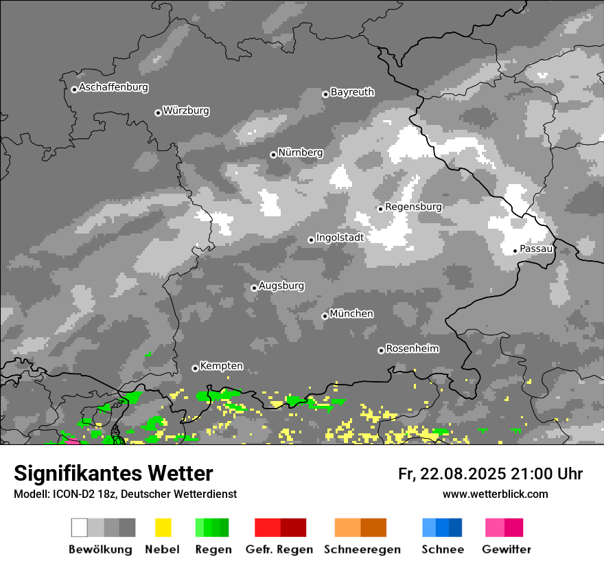 Modellkarten Signifikantes Wetter