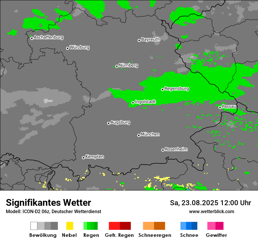 Modellkarten Signifikantes Wetter