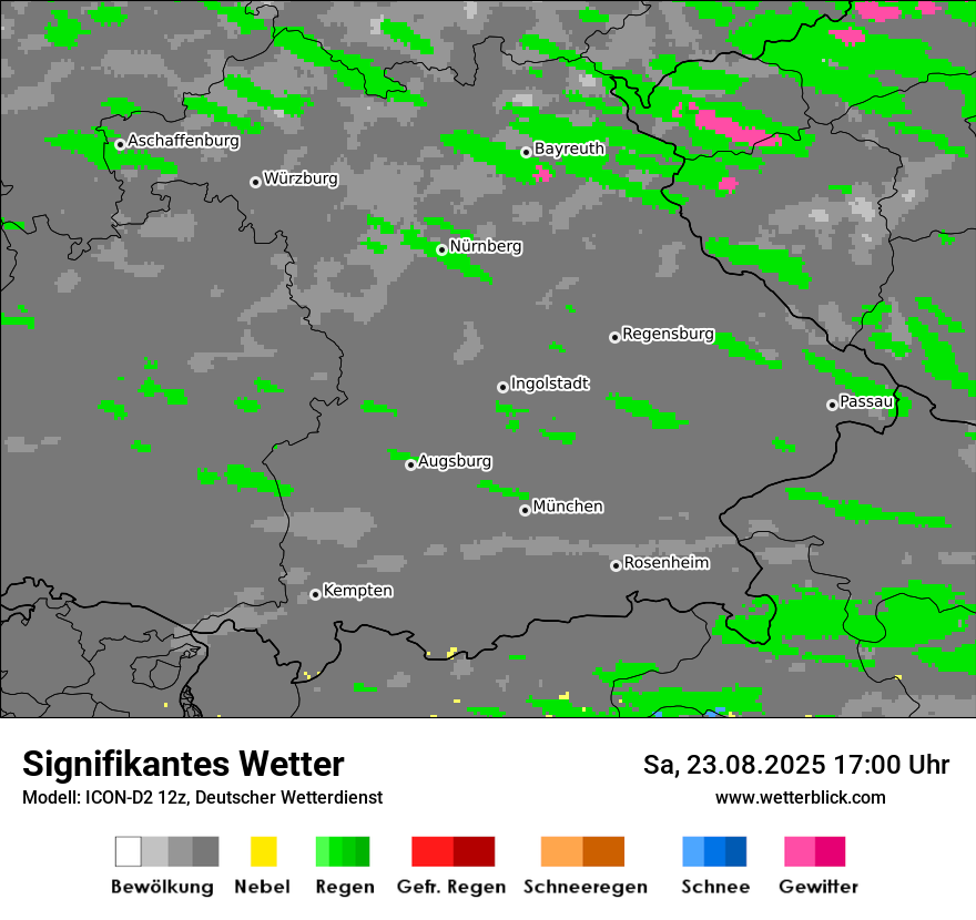 Modellkarten Signifikantes Wetter