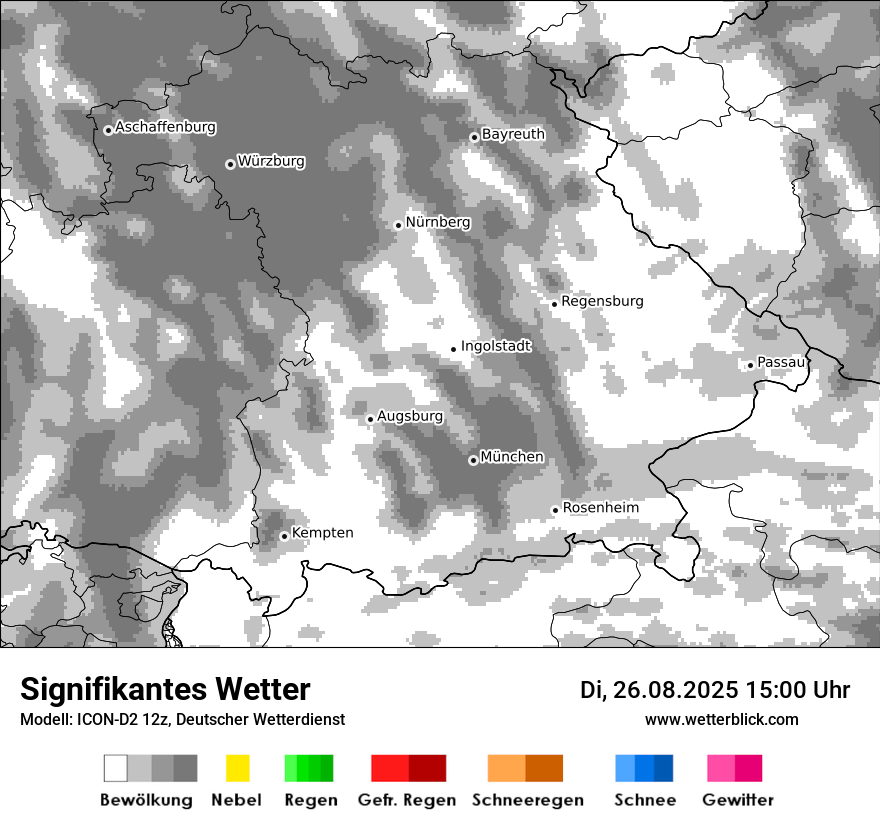 Modellkarten Signifikantes Wetter