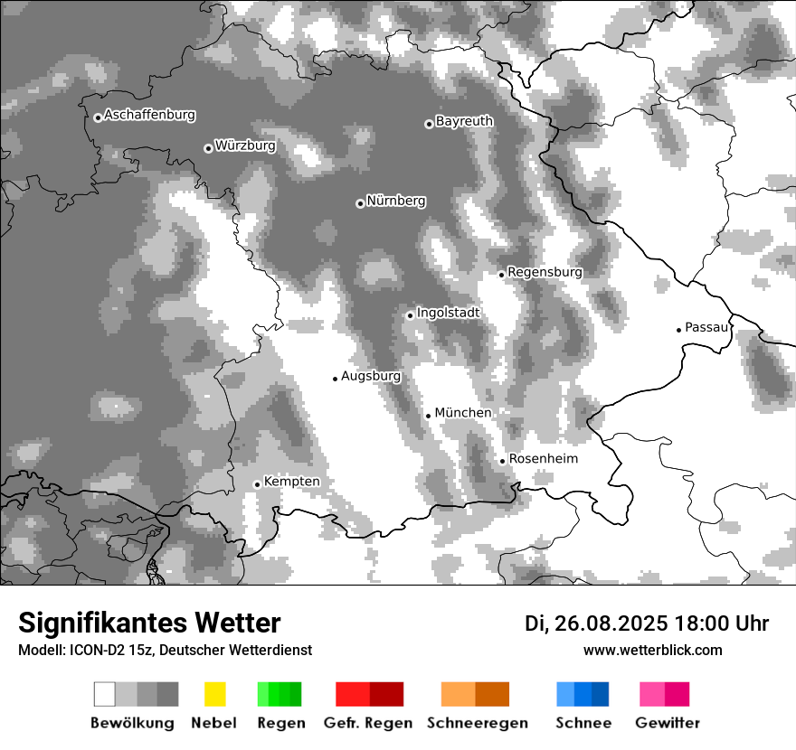 Modellkarten Signifikantes Wetter