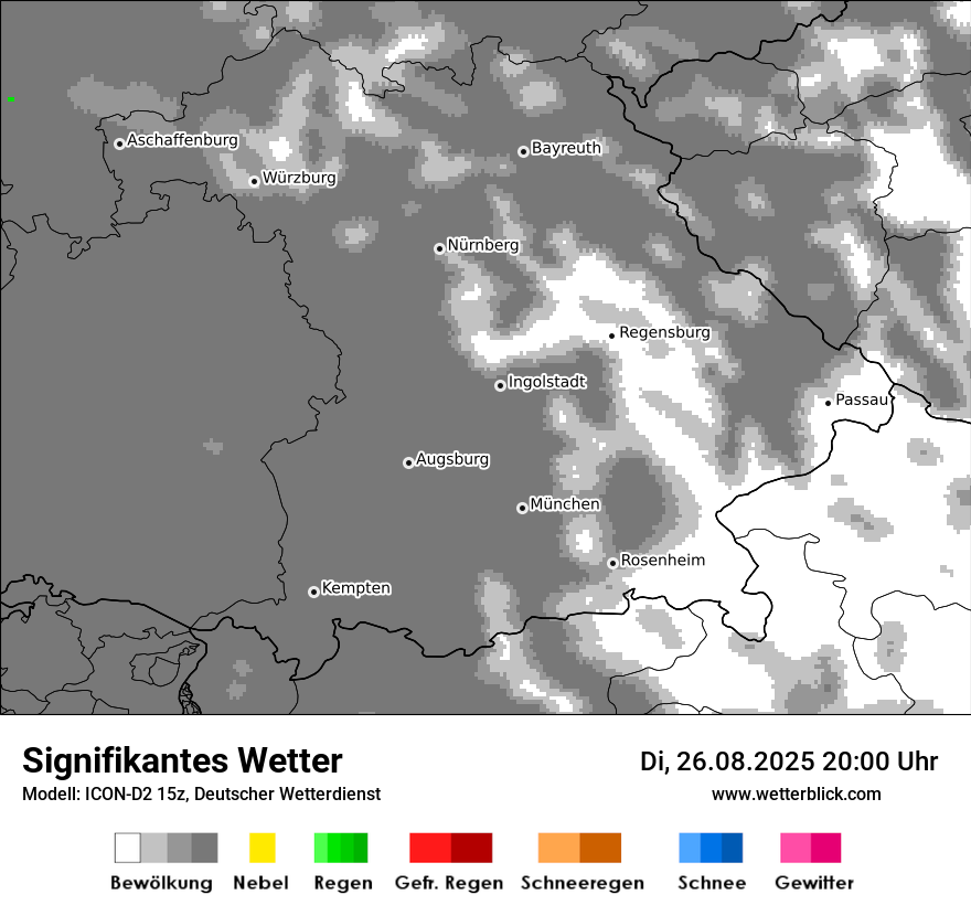 Modellkarten Signifikantes Wetter