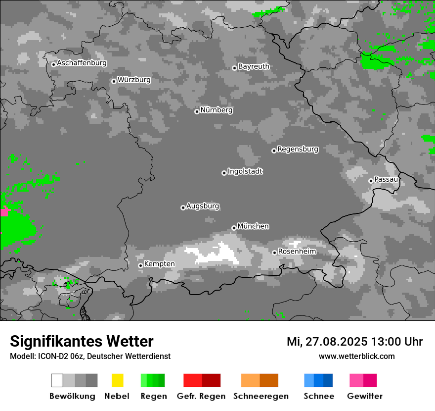 Modellkarten Signifikantes Wetter