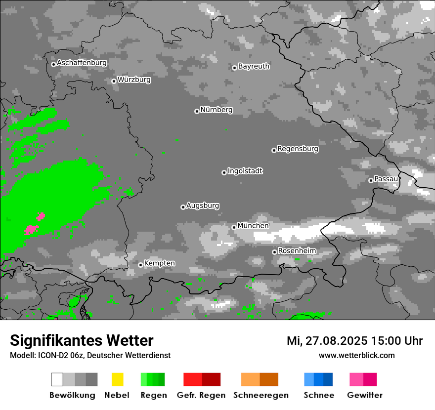Modellkarten Signifikantes Wetter