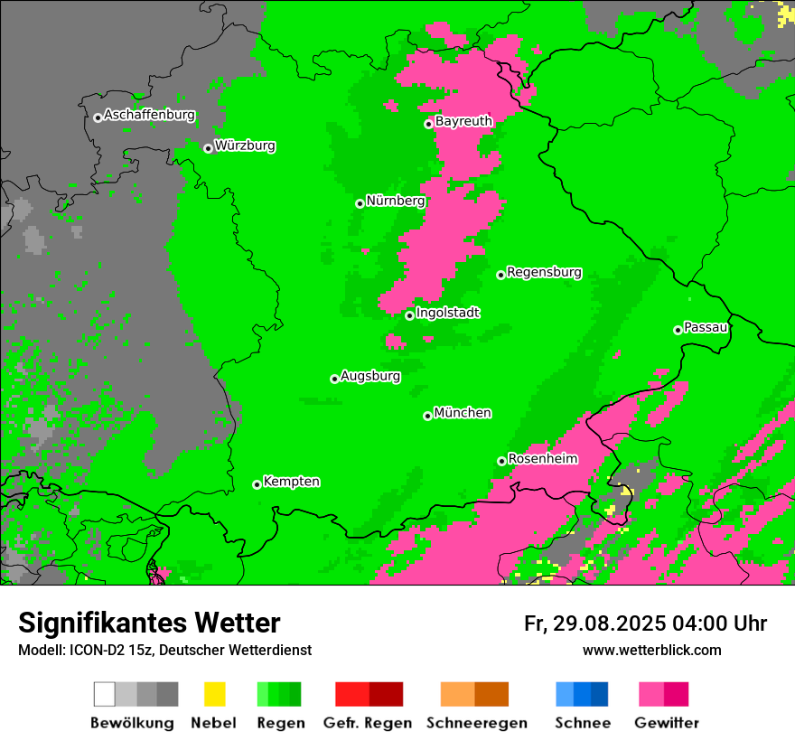 Modellkarten Signifikantes Wetter