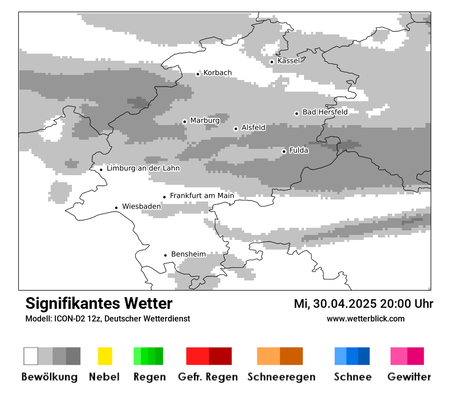 Modellkarten Signifikantes Wetter