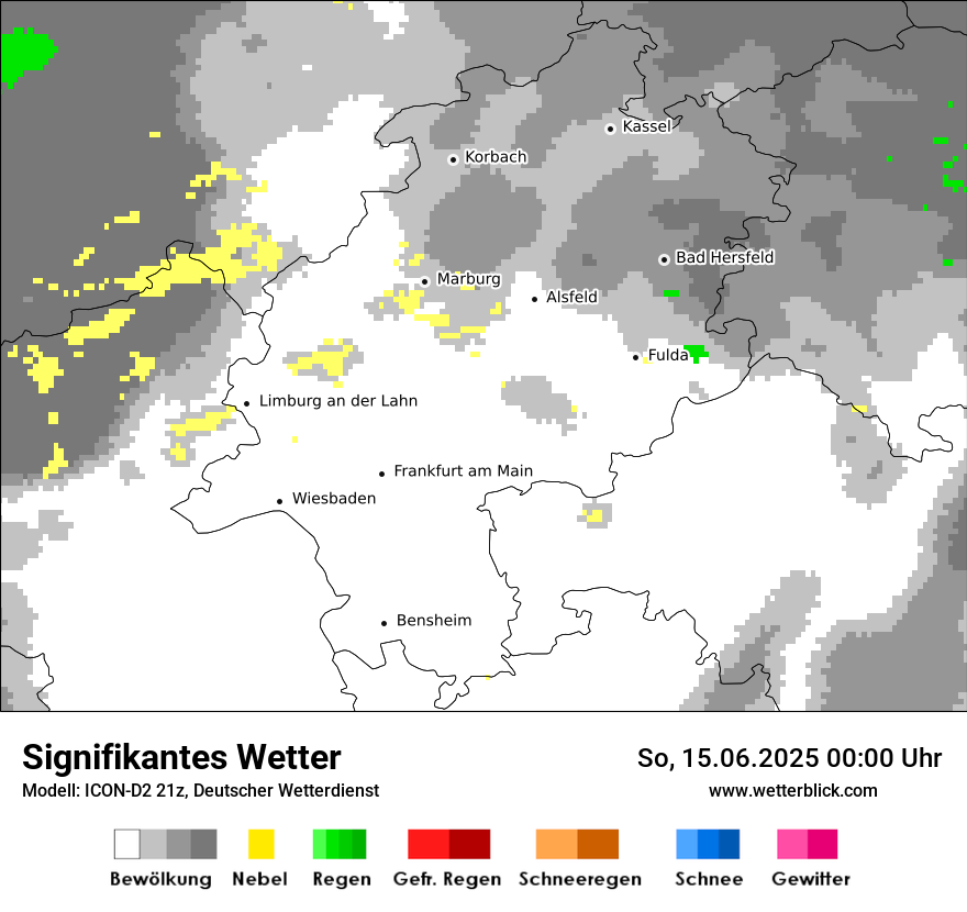Modellkarten Signifikantes Wetter
