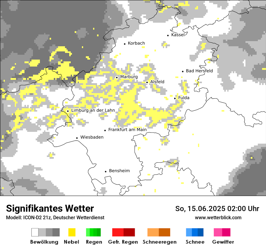 Modellkarten Signifikantes Wetter