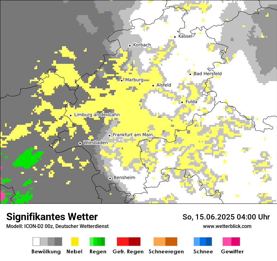 Modellkarten Signifikantes Wetter