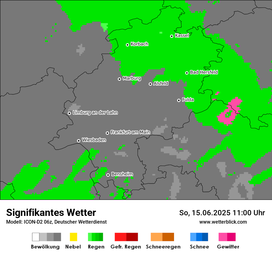 Modellkarten Signifikantes Wetter
