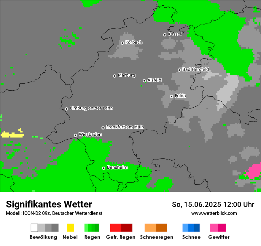 Modellkarten Signifikantes Wetter