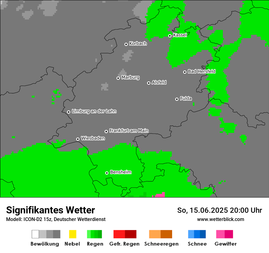 Modellkarten Signifikantes Wetter