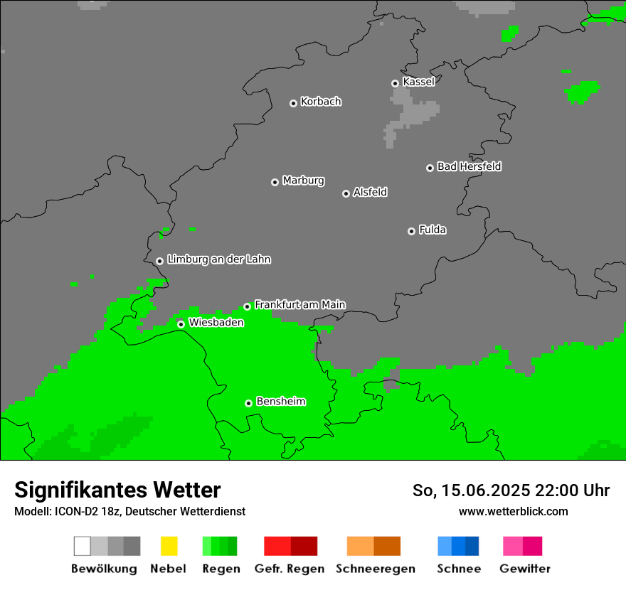 Modellkarten Signifikantes Wetter