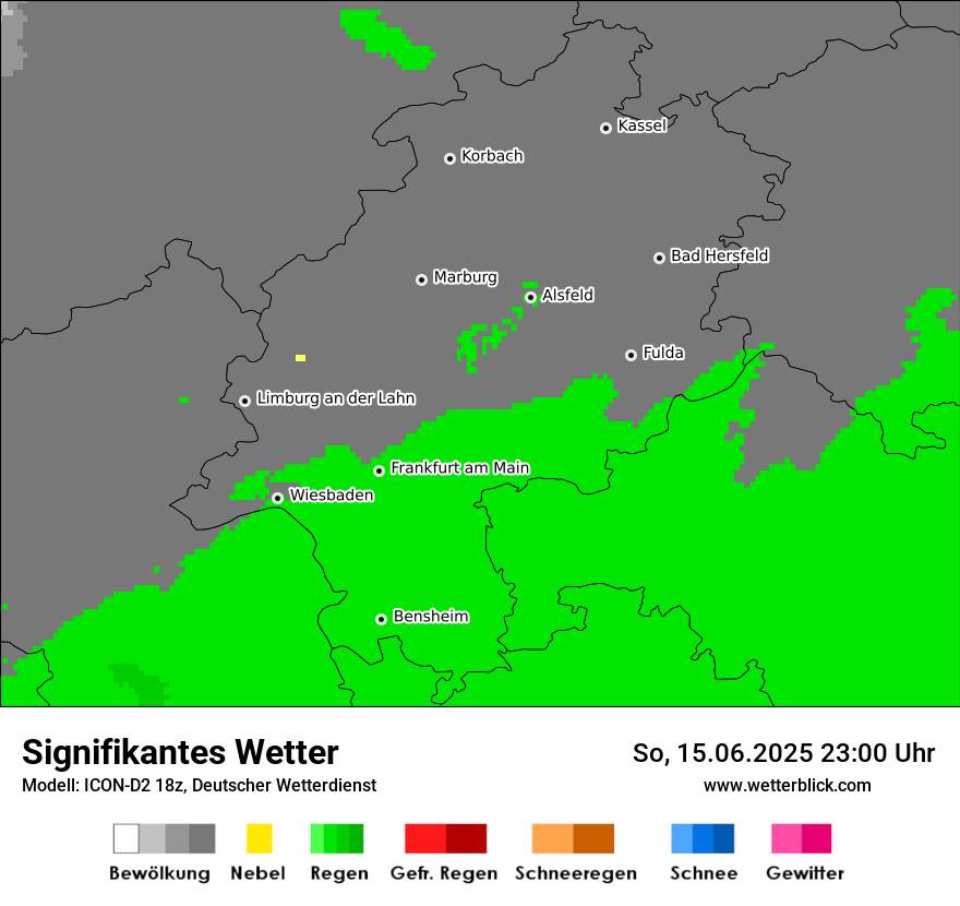 Modellkarten Signifikantes Wetter