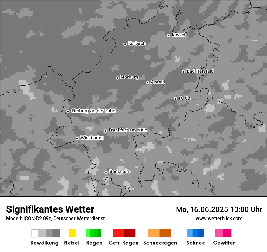 Modellkarten Signifikantes Wetter