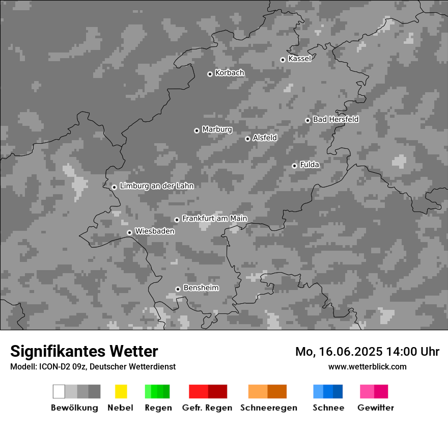 Modellkarten Signifikantes Wetter
