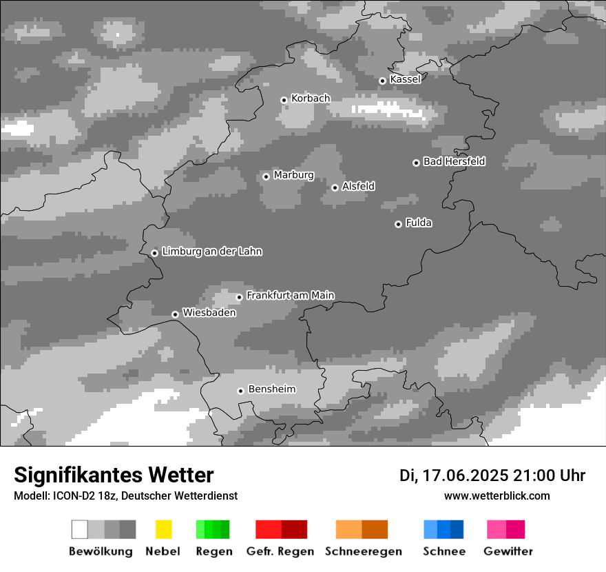 Modellkarten Signifikantes Wetter