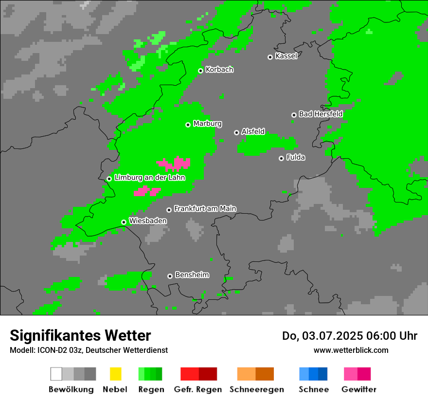 Modellkarten Signifikantes Wetter