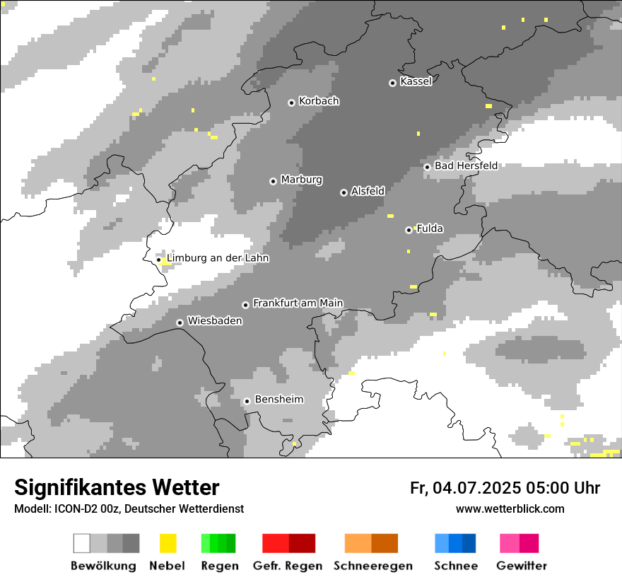 Modellkarten Signifikantes Wetter