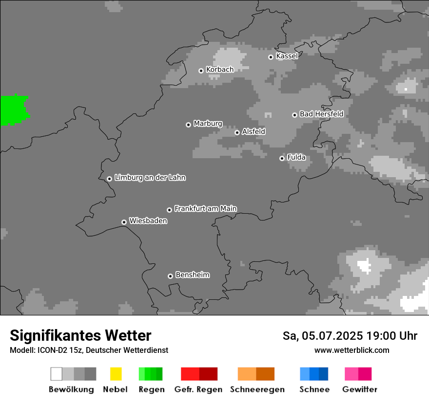 Modellkarten Signifikantes Wetter