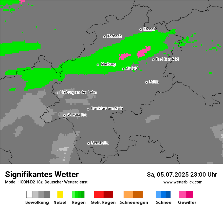 Modellkarten Signifikantes Wetter