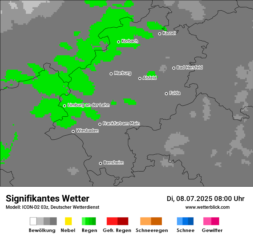 Modellkarten Signifikantes Wetter