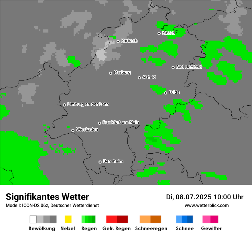 Modellkarten Signifikantes Wetter