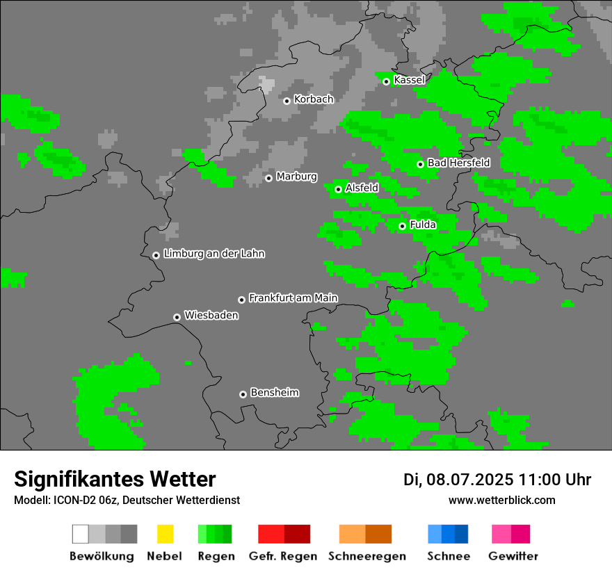 Modellkarten Signifikantes Wetter