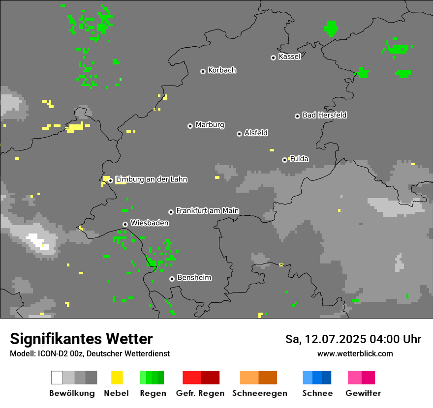 Modellkarten Signifikantes Wetter