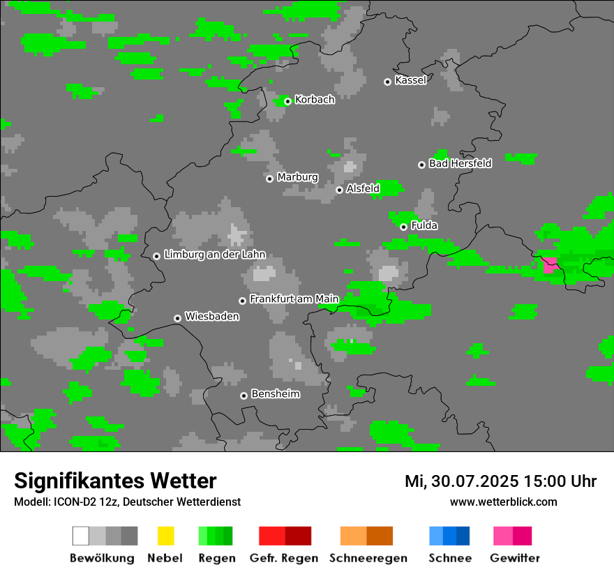 Modellkarten Signifikantes Wetter