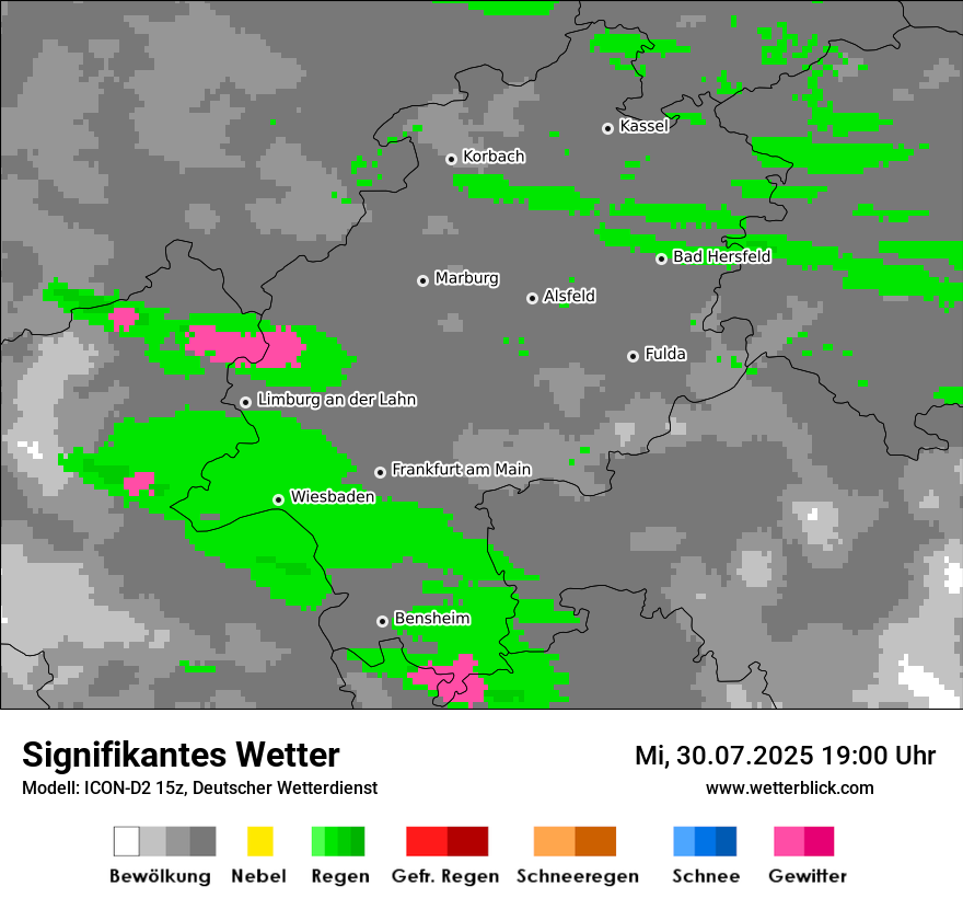 Modellkarten Signifikantes Wetter