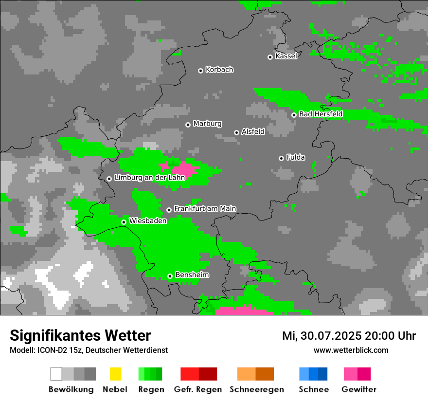Modellkarten Signifikantes Wetter