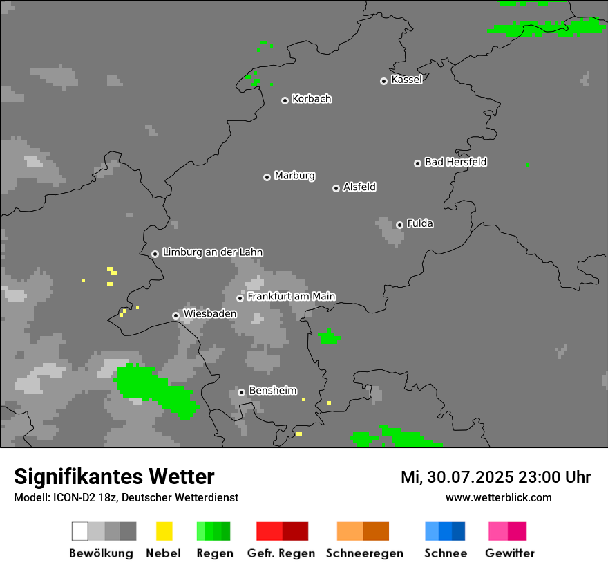 Modellkarten Signifikantes Wetter