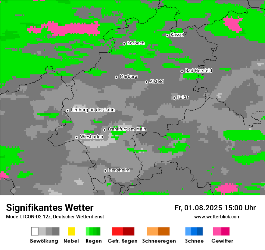 Modellkarten Signifikantes Wetter