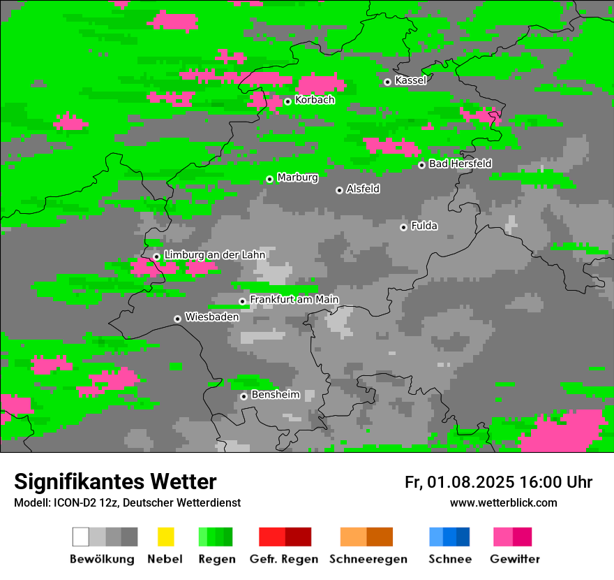Modellkarten Signifikantes Wetter