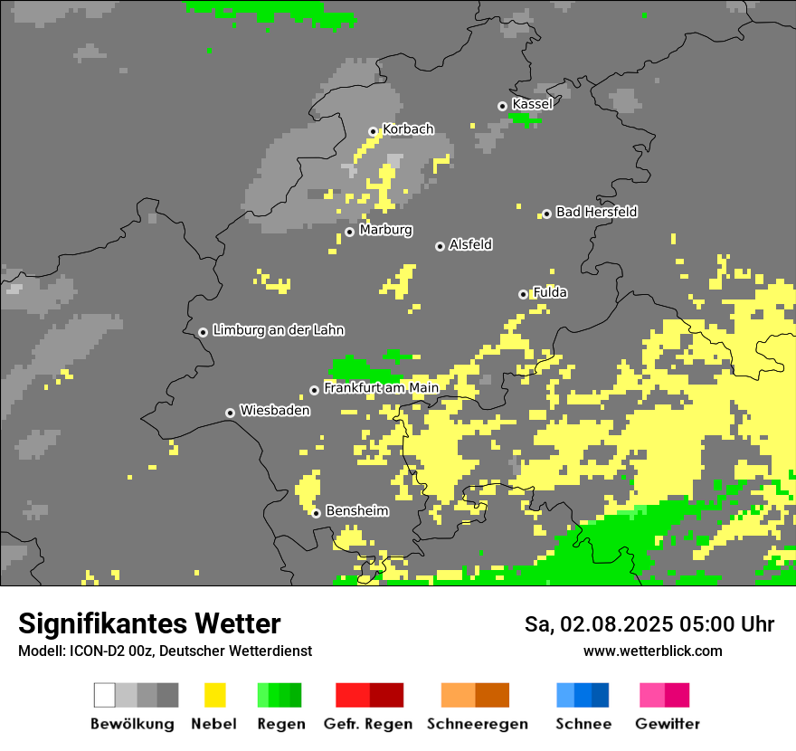 Modellkarten Signifikantes Wetter