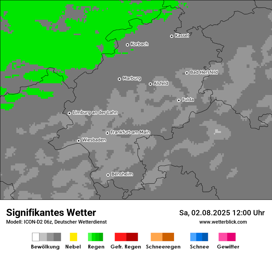 Modellkarten Signifikantes Wetter