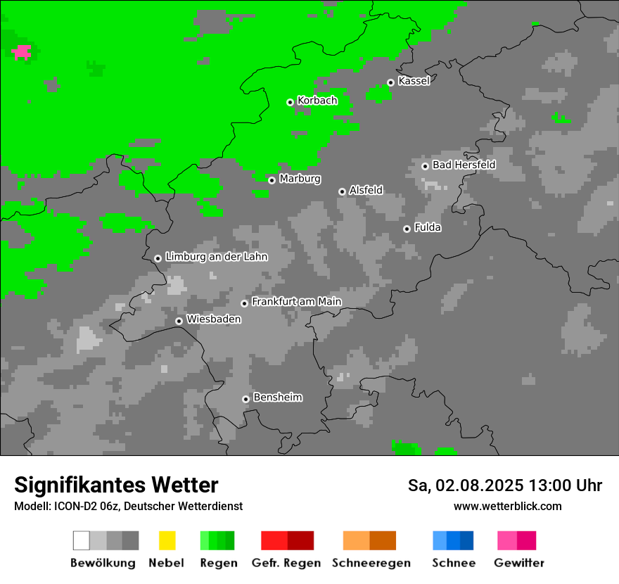 Modellkarten Signifikantes Wetter