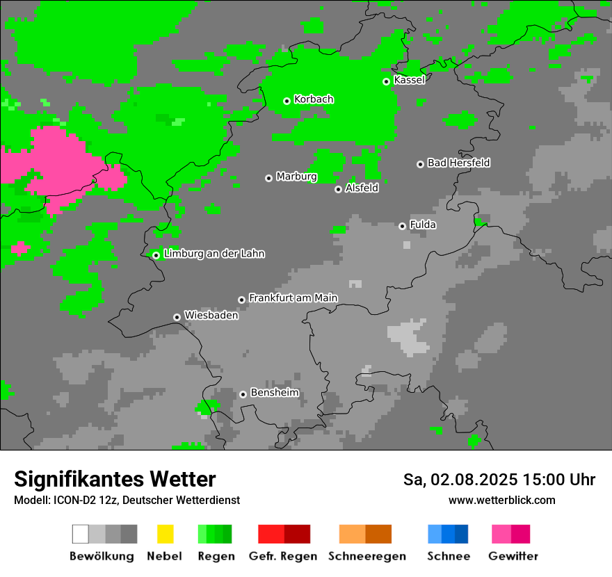 Modellkarten Signifikantes Wetter