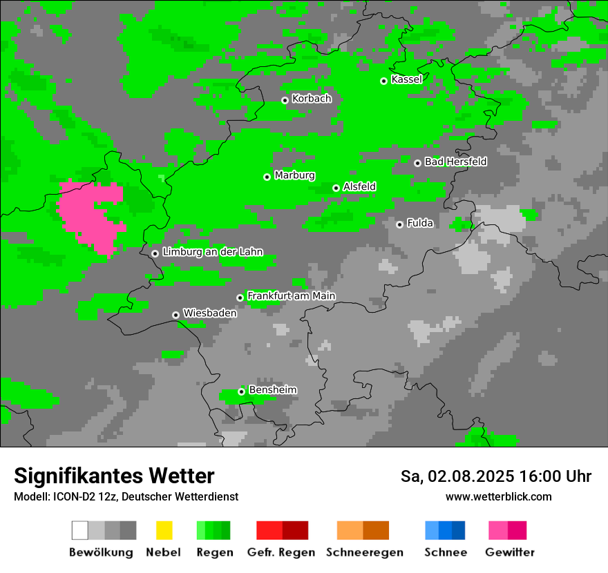 Modellkarten Signifikantes Wetter