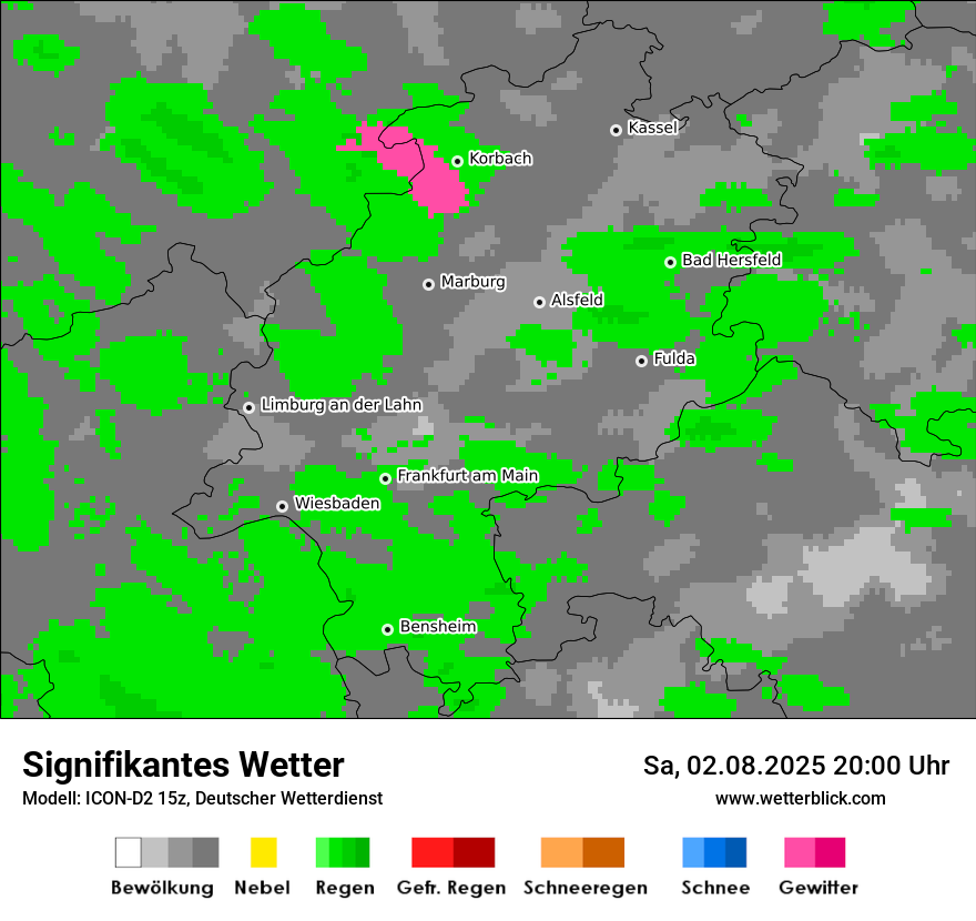 Modellkarten Signifikantes Wetter