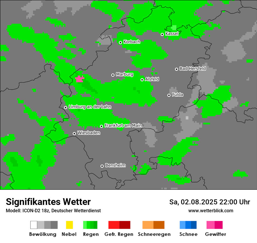 Modellkarten Signifikantes Wetter