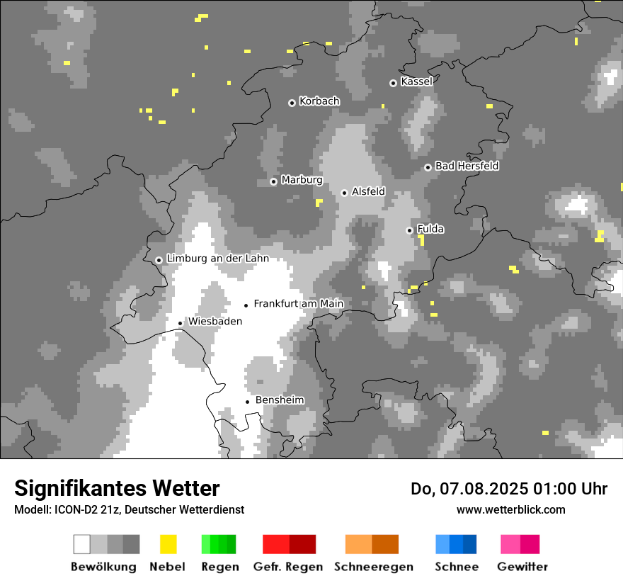 Modellkarten Signifikantes Wetter