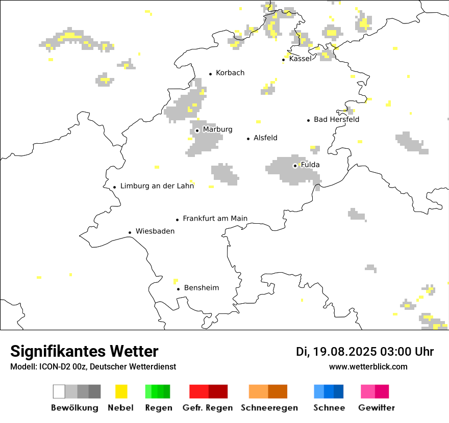 Modellkarten Signifikantes Wetter