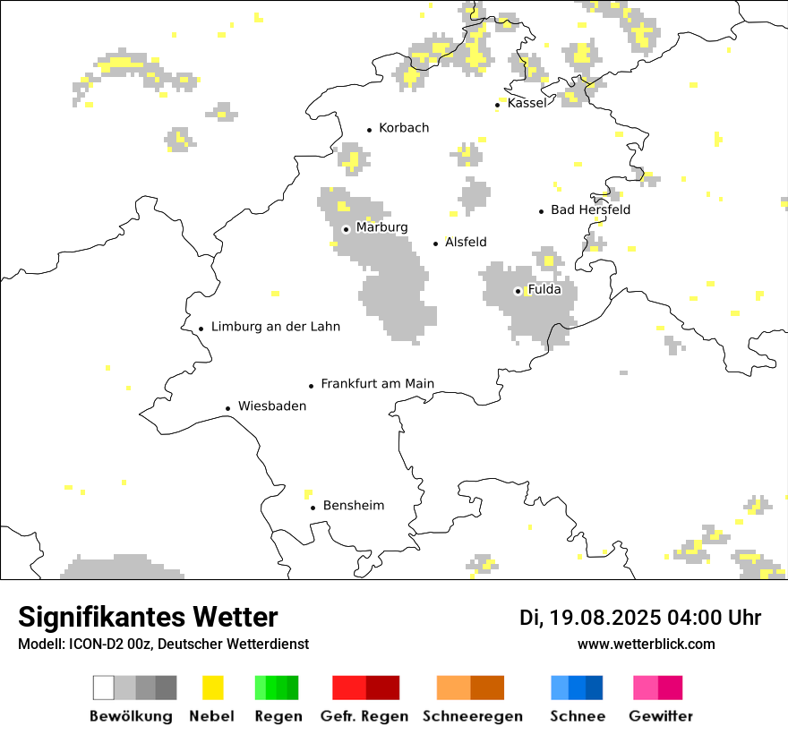 Modellkarten Signifikantes Wetter