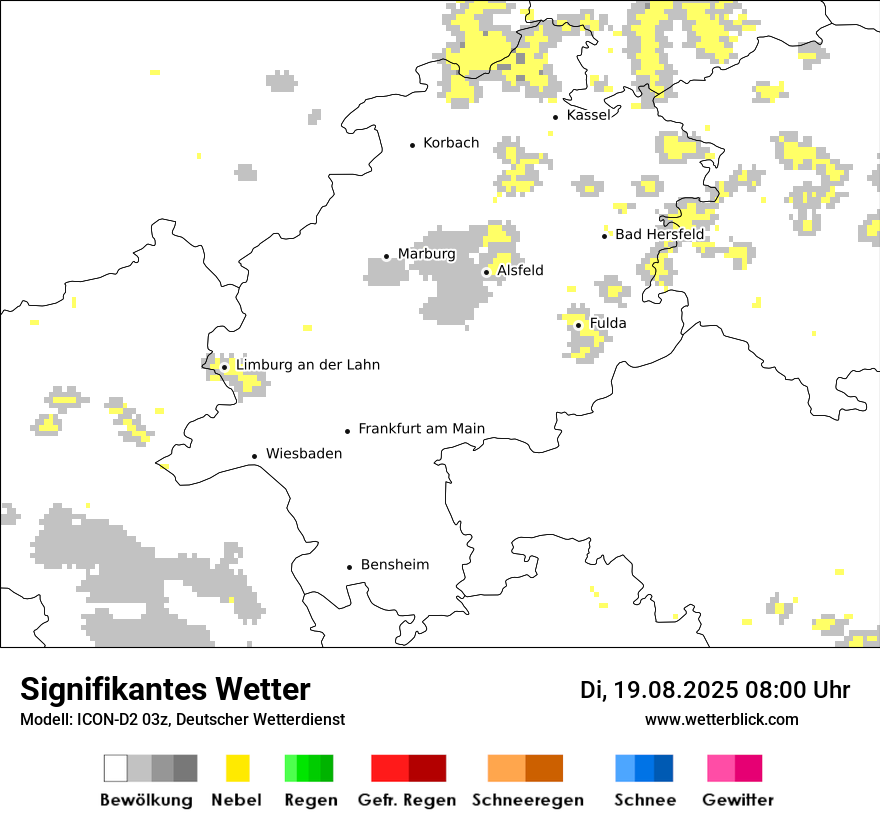 Modellkarten Signifikantes Wetter