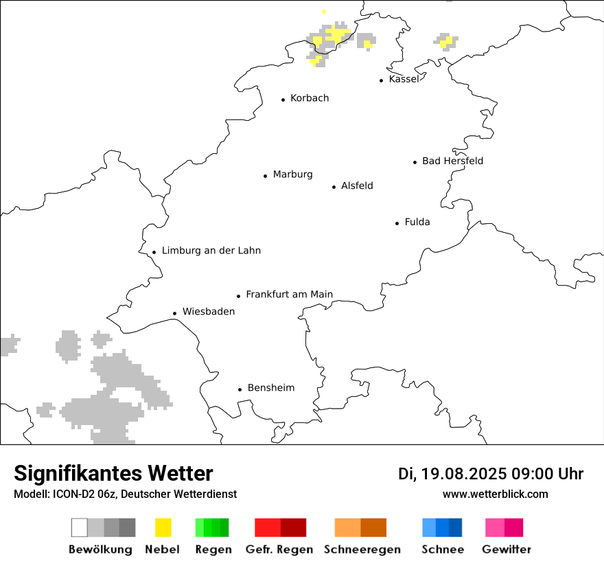 Modellkarten Signifikantes Wetter