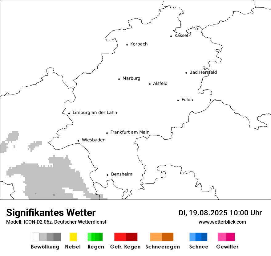 Modellkarten Signifikantes Wetter