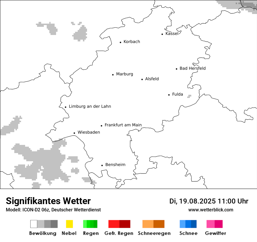 Modellkarten Signifikantes Wetter