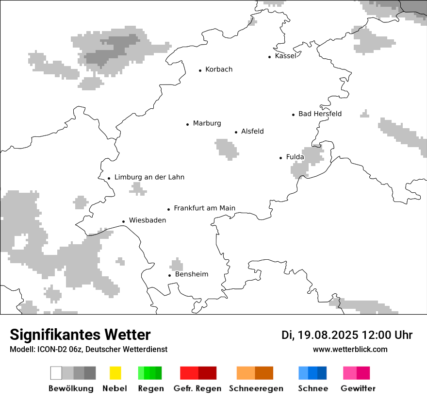 Modellkarten Signifikantes Wetter